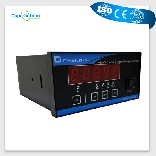 Analizador Equipo de medición de oxígeno Monitor de prueba de gas P860